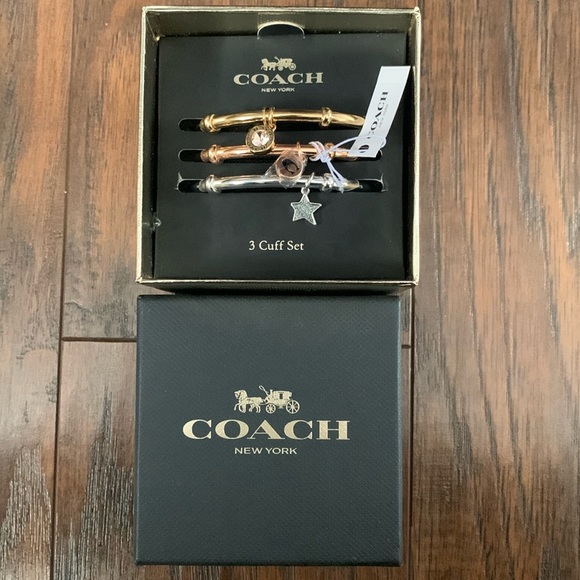Coach Jewelry - NWT - Coach - Set of 3 Cuff Bracelets